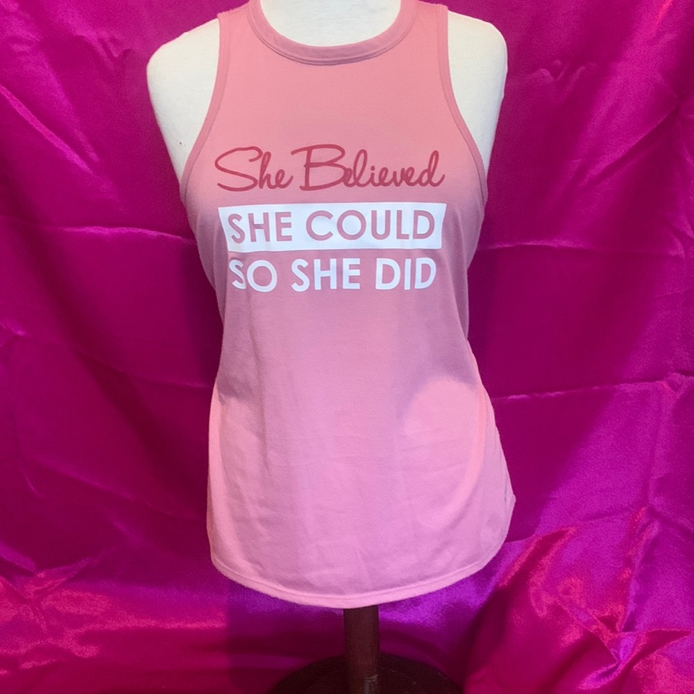 Athletic works size extra small pink tank top